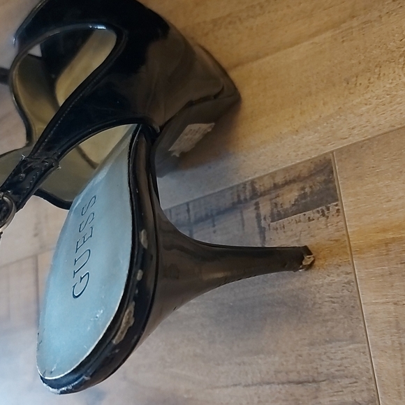 Patent black guess open toe heel - Picture 2 of 2